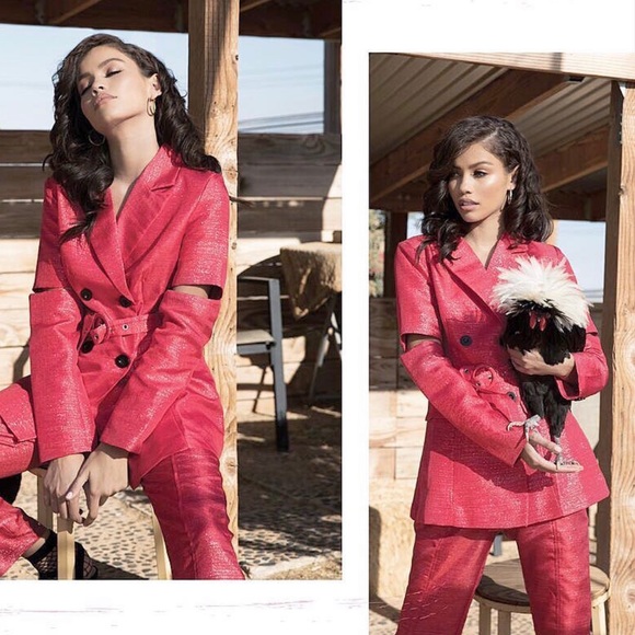 Delphine the Label Pants - Delphine the Label Red Sparkle Pants